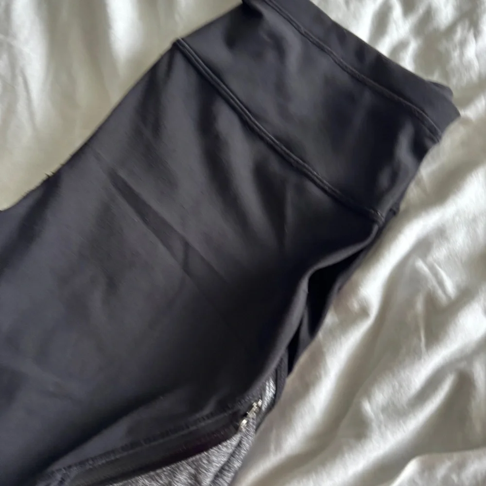 1 Lululemon Rain-On Train-On Tight - Black / Heathered Black